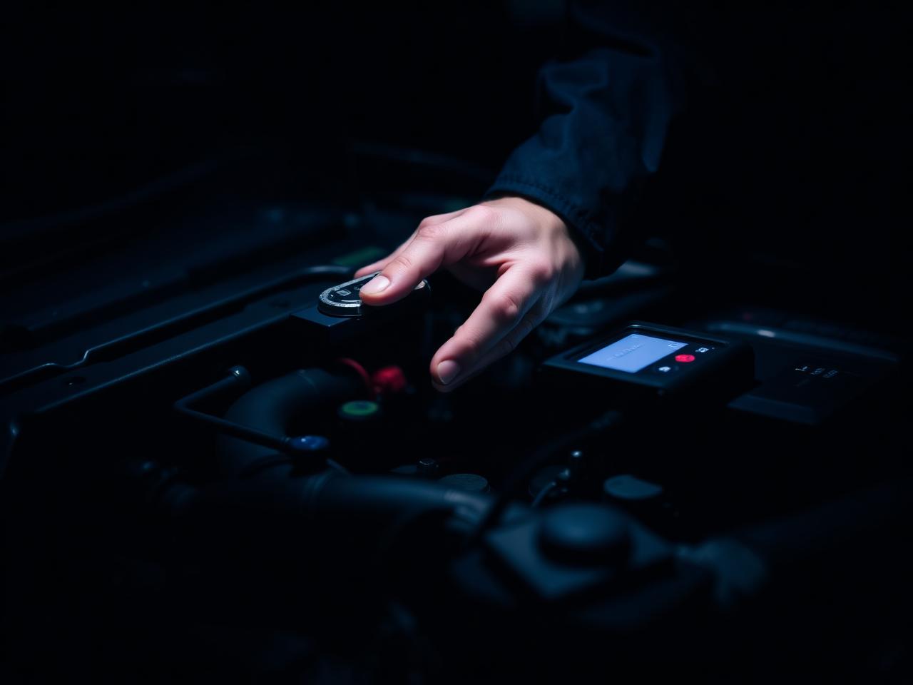 Mechanieker voert autoherstelling uit bij All-Cars Temse